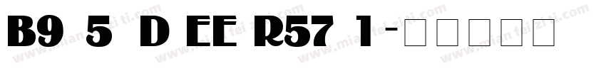 Binner D EE Regular字体转换